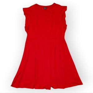City Chic Red Fit & Flare Dress Plus Size 20 Mini